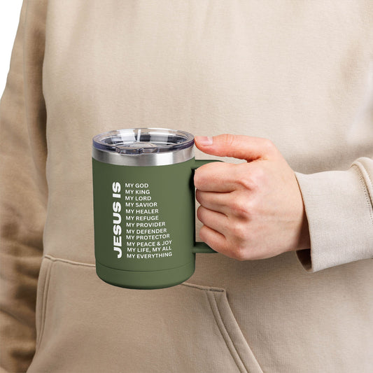 Christian Jesus Is 15oz Tumbler - White