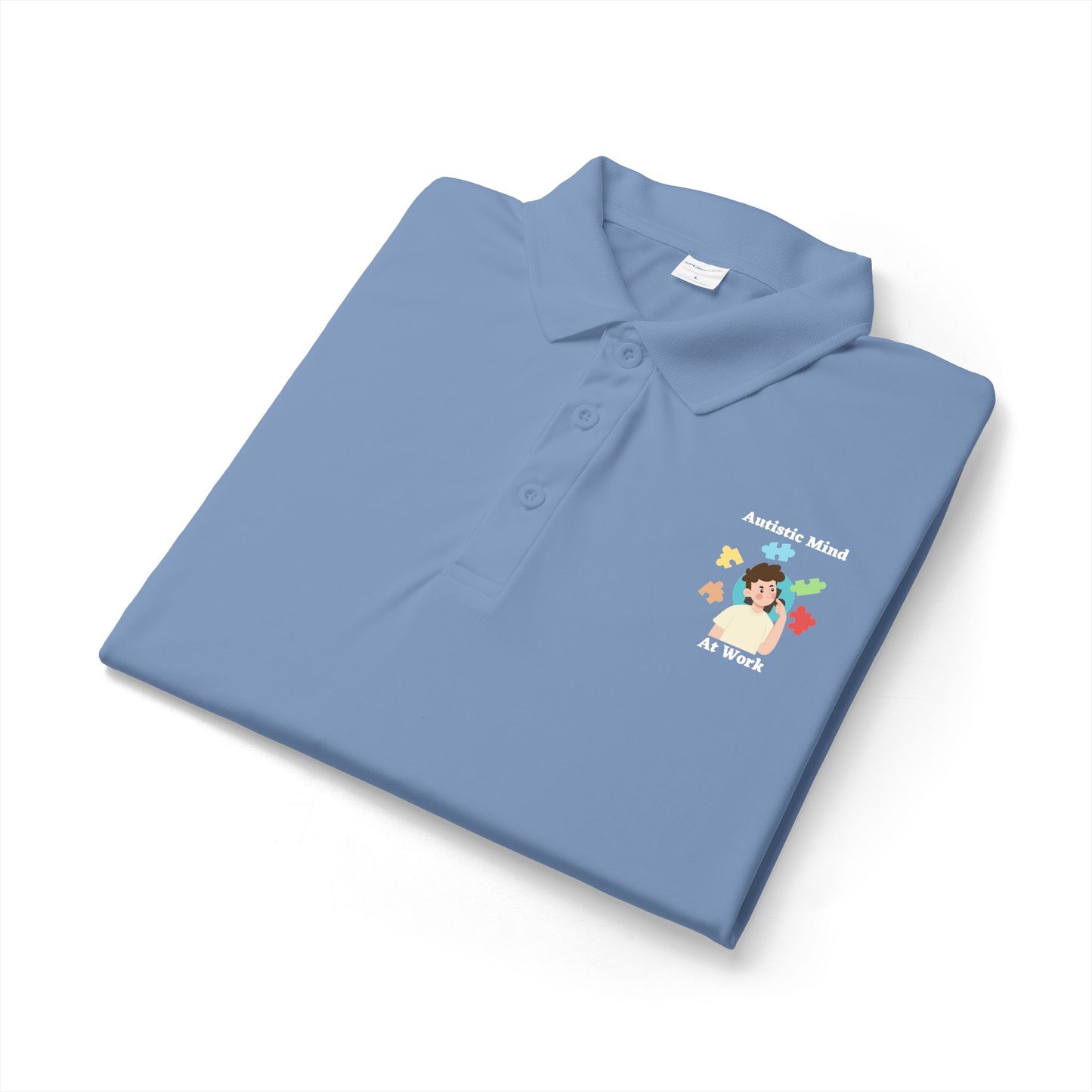 Autism Thinking Polo - White