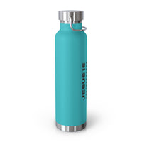 Christian JESUS IS 22oz Insulated Water Bottle - Black