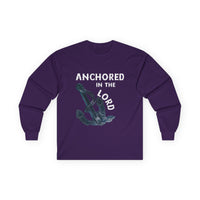 Anchored in the Lord Long Sleeve Tee - White