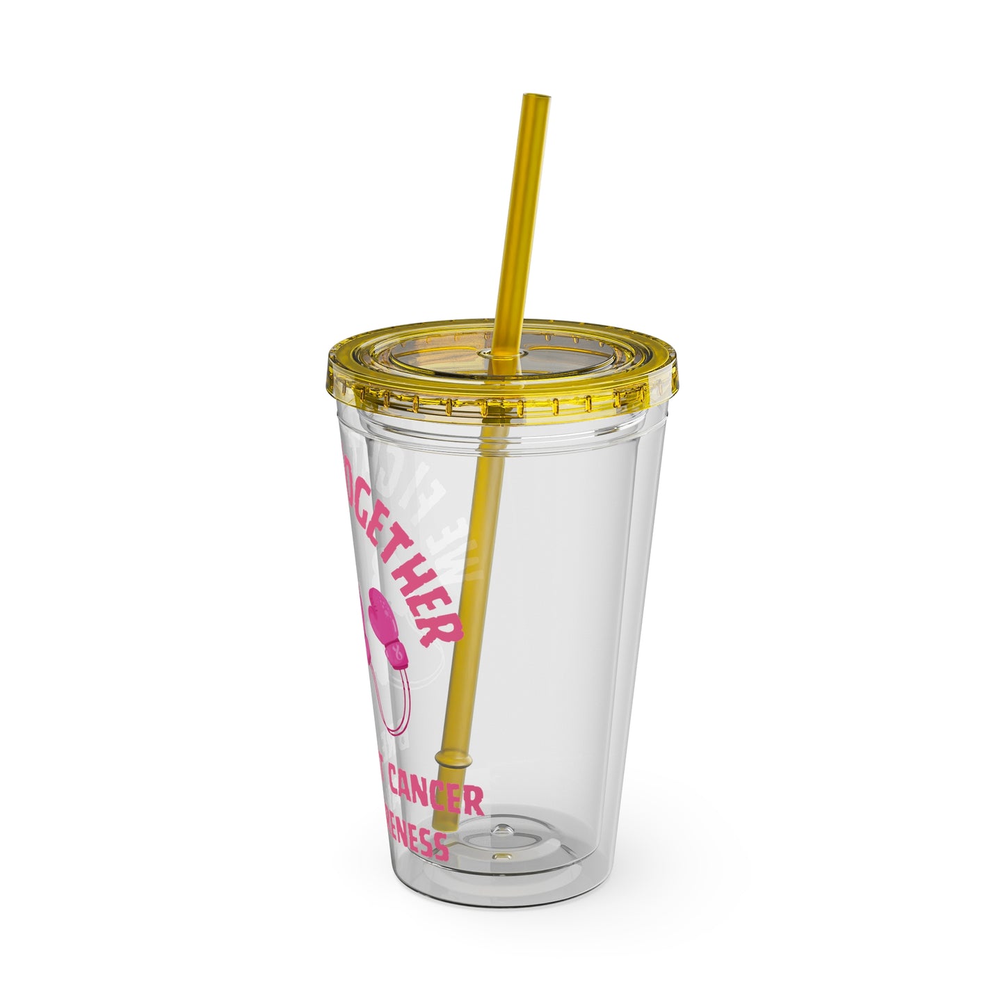 "We Fight Together" 16oz Tumbler with Straw Cup