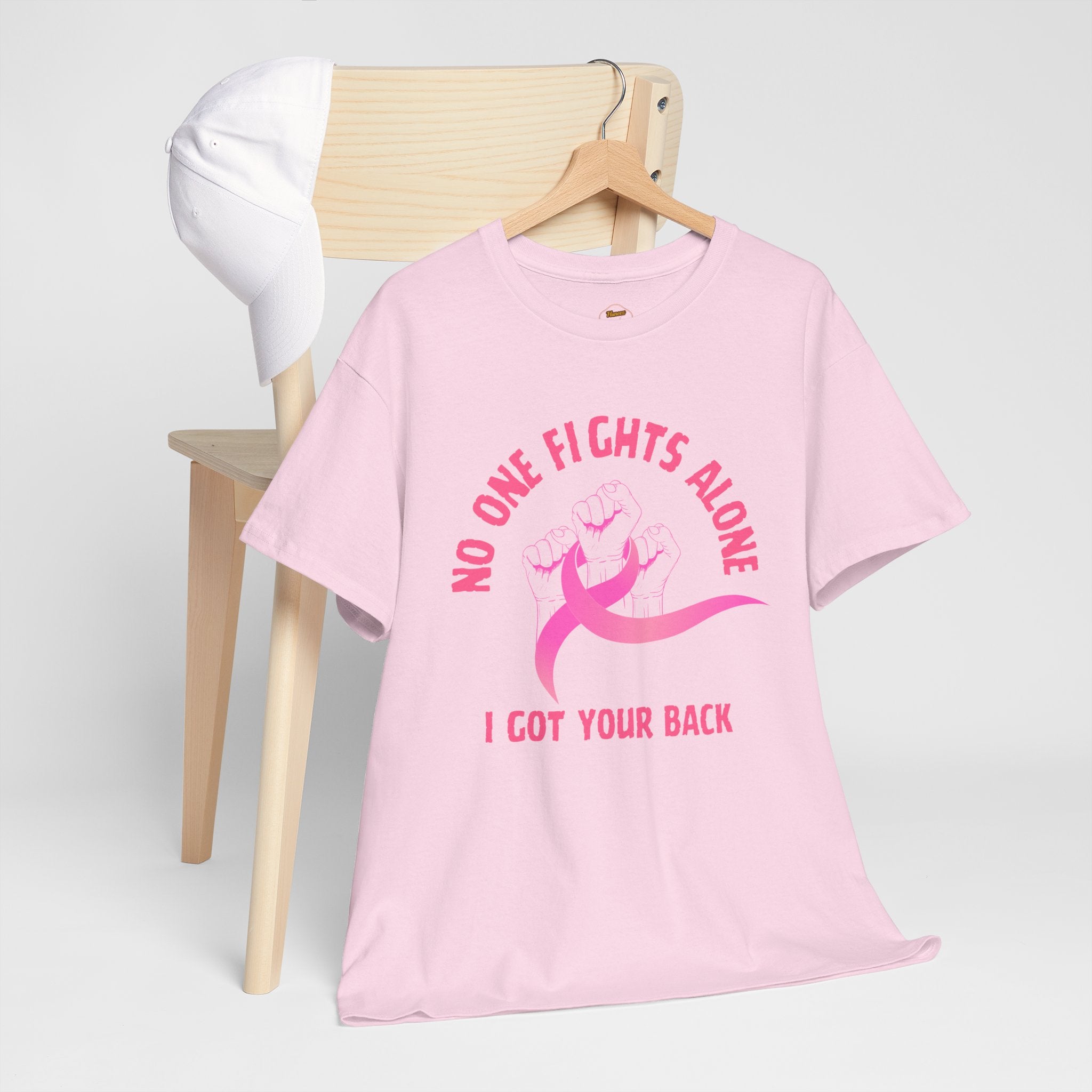 No One Fights Alone - I Got Your Back Pink Ribbon T-Shirt
