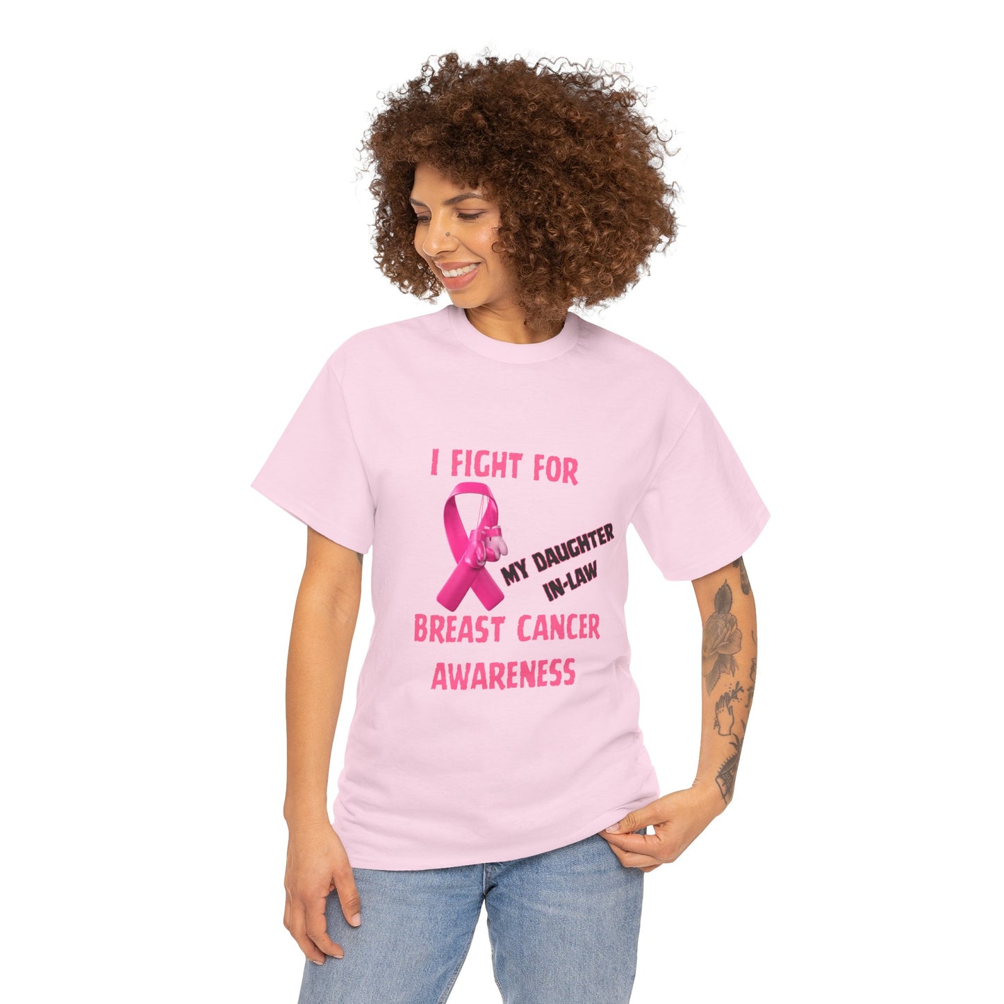 I Fight For My Daughter In-Law Pink Ribbon Tee