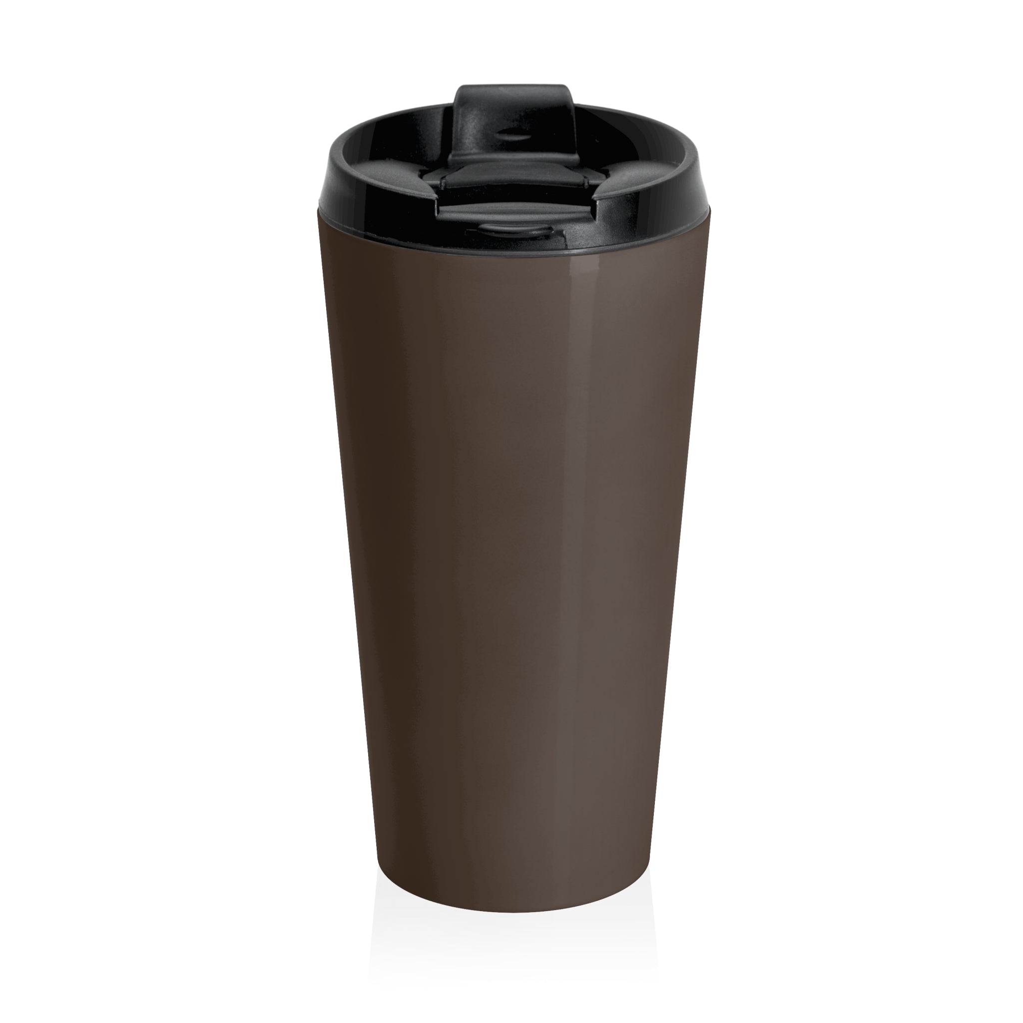 Push: "Pray Until Something Happens" Stainless Steel Brown Travel Mug