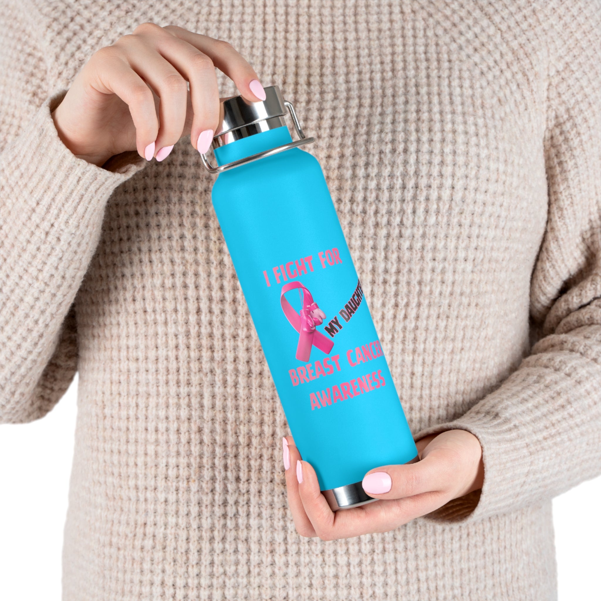 I Fight for My Daughter 22oz Insulated Water Bottle