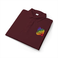Rainbow "Love Love" Polo Shirt