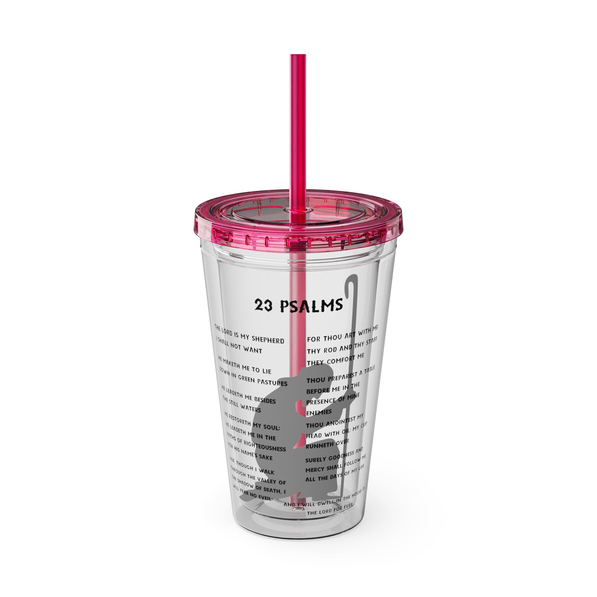 23 Psalms 16oz Tumbler with Straw