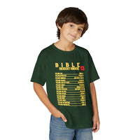 Bible Emergency Numbers Youth T-Shirt — Yellow