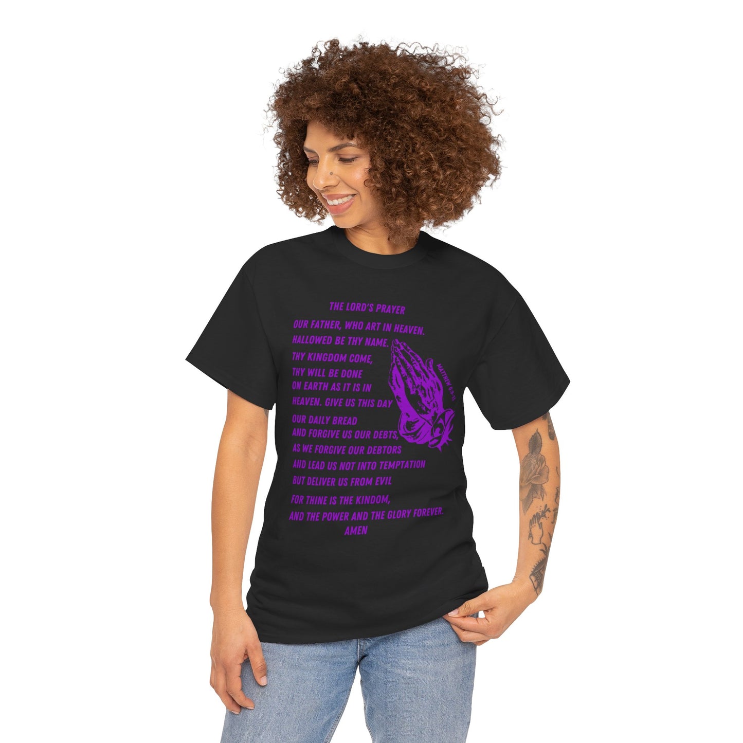 The Lord’s Prayer T-Shirt - Purple