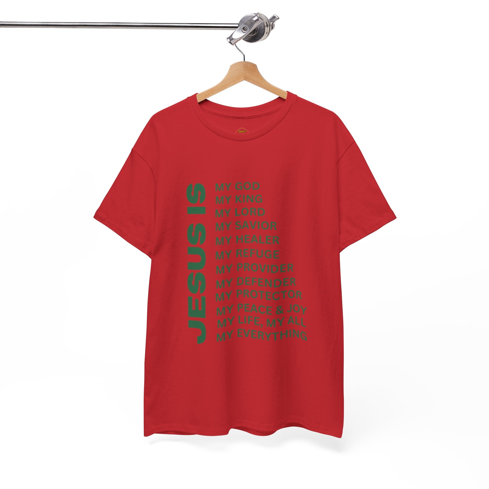 Christian JESUS IS T-shirt - Green