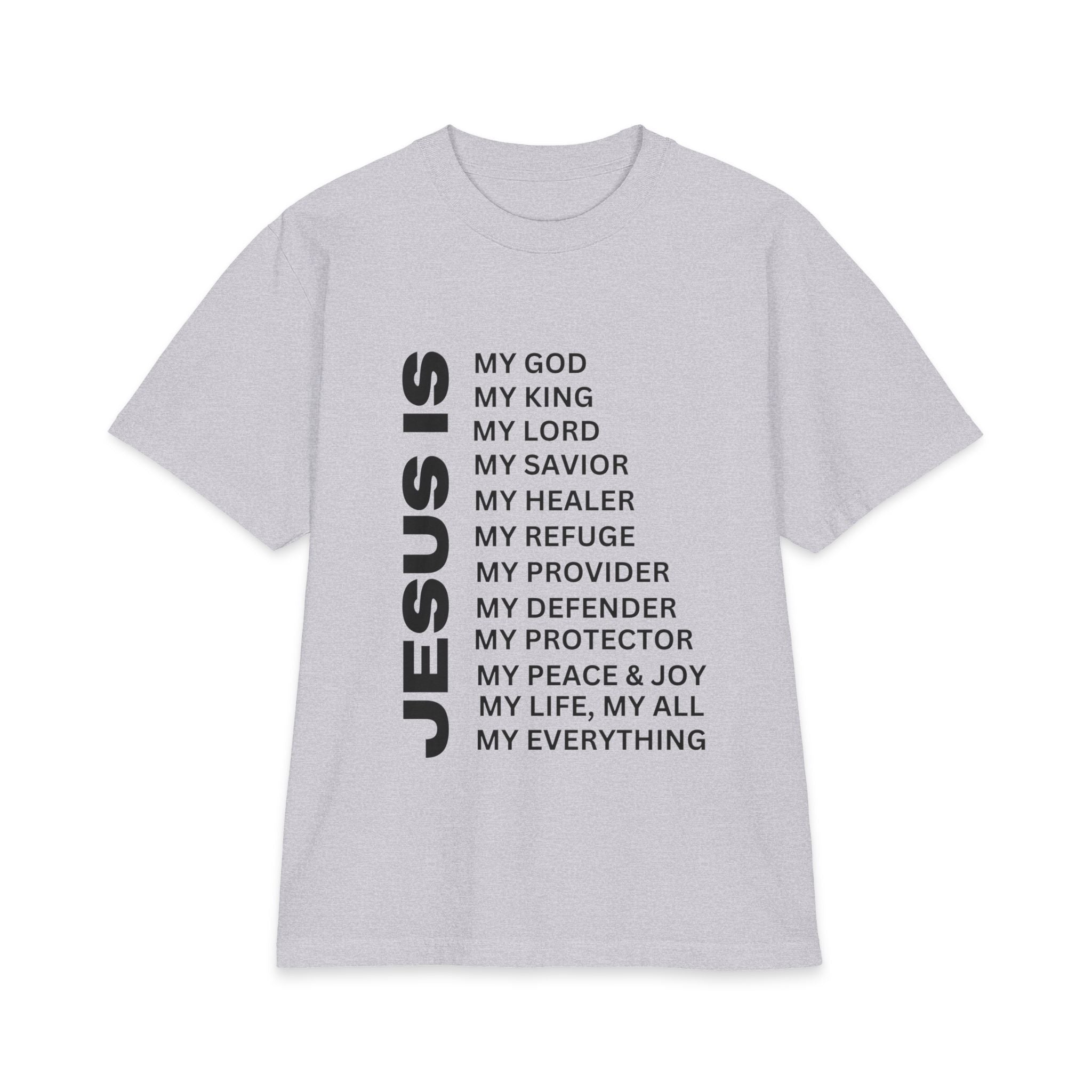 Christian JESUS IS T-shirt - 7X only - Black