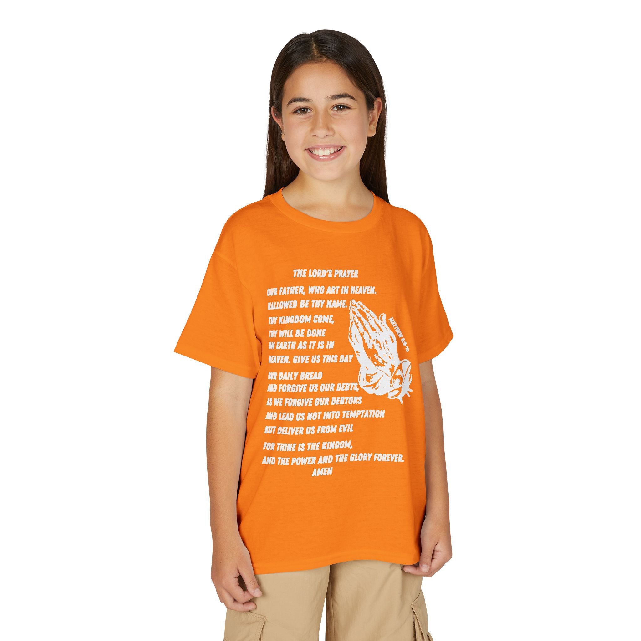 The Lord's Prayer Youth T-Shirt - White