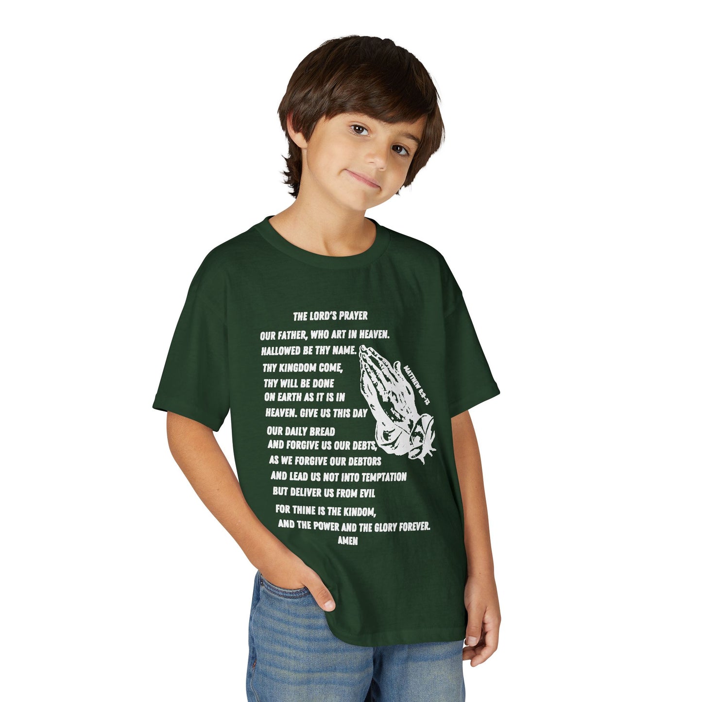 The Lord's Prayer Youth T-Shirt - White