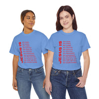 Christian JESUS IS T-Shirt - Red