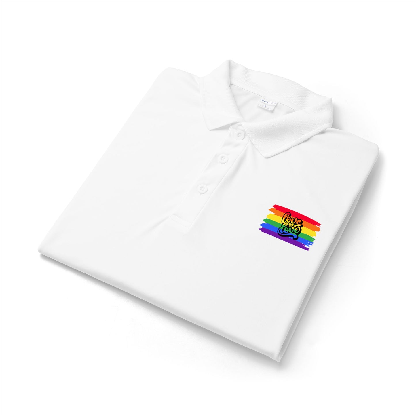 Rainbow Airbrush Pride Polo