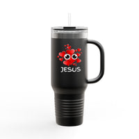 Eye Love Jesus White Insulated Travel Mug, 40oz White