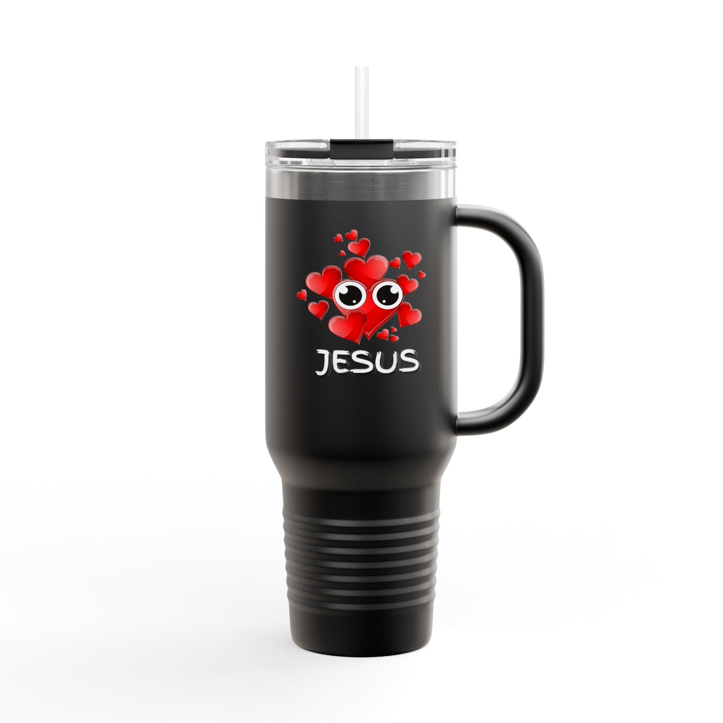 Eye Love Jesus White Insulated Travel Mug, 40oz White