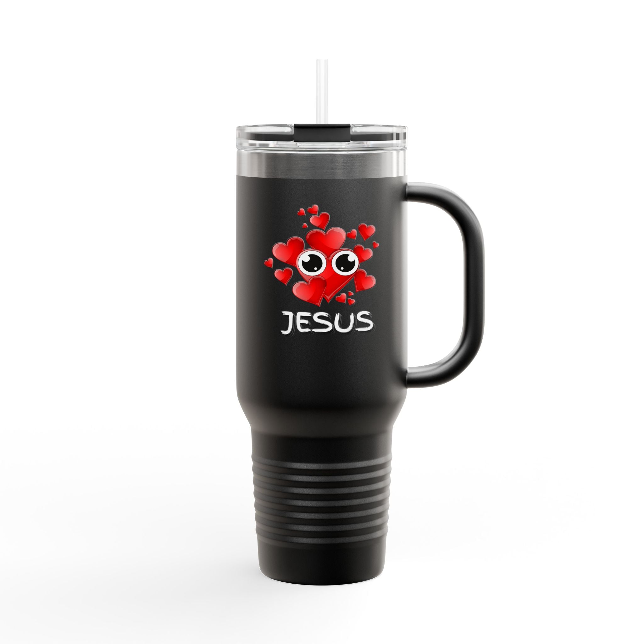 Eye Love Jesus White Insulated Travel Mug, 40oz White