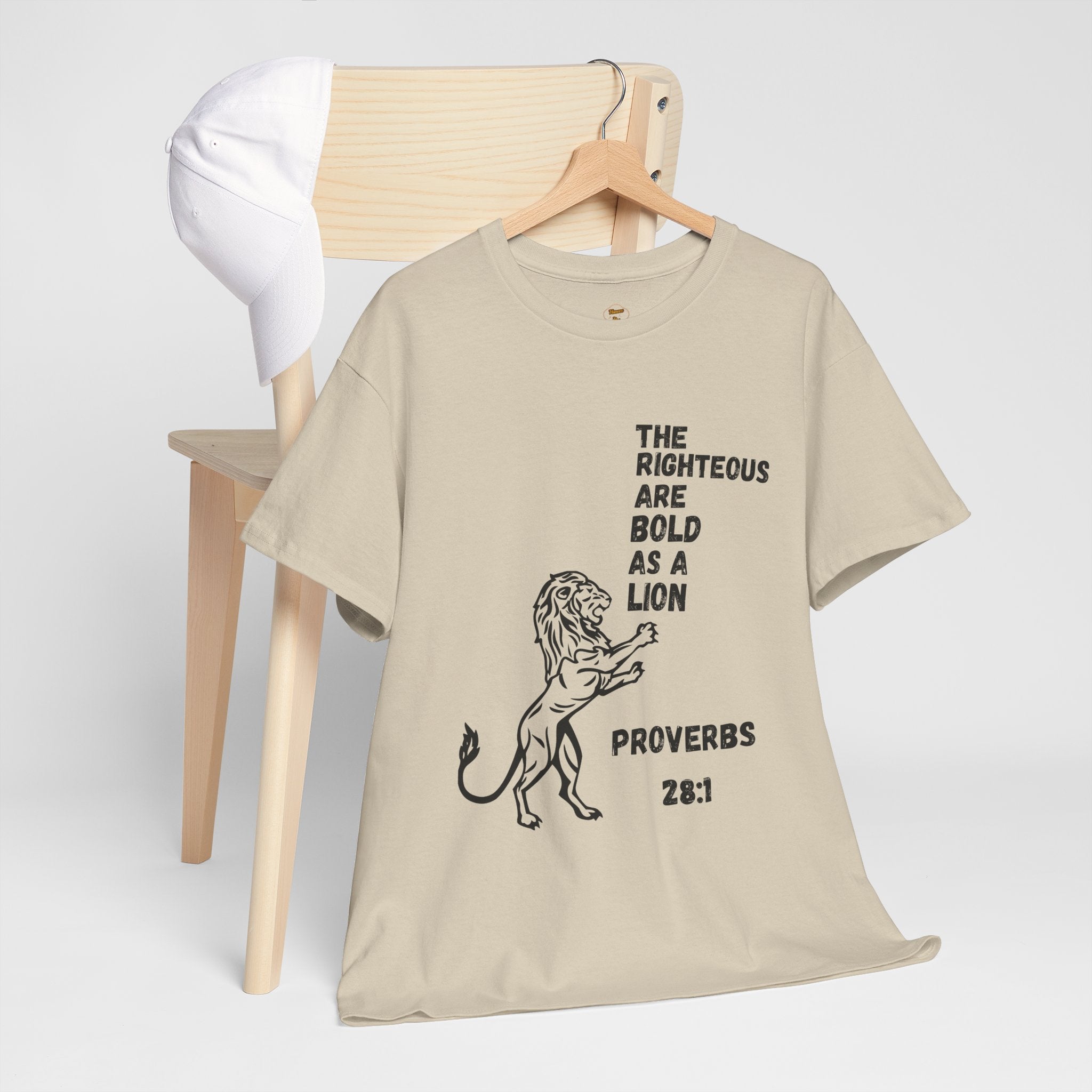 The Righteous Are Bold as a Lion Tee - Proverbs 28:1