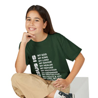 Christian JESUS IS Youth Short Sleeve - White