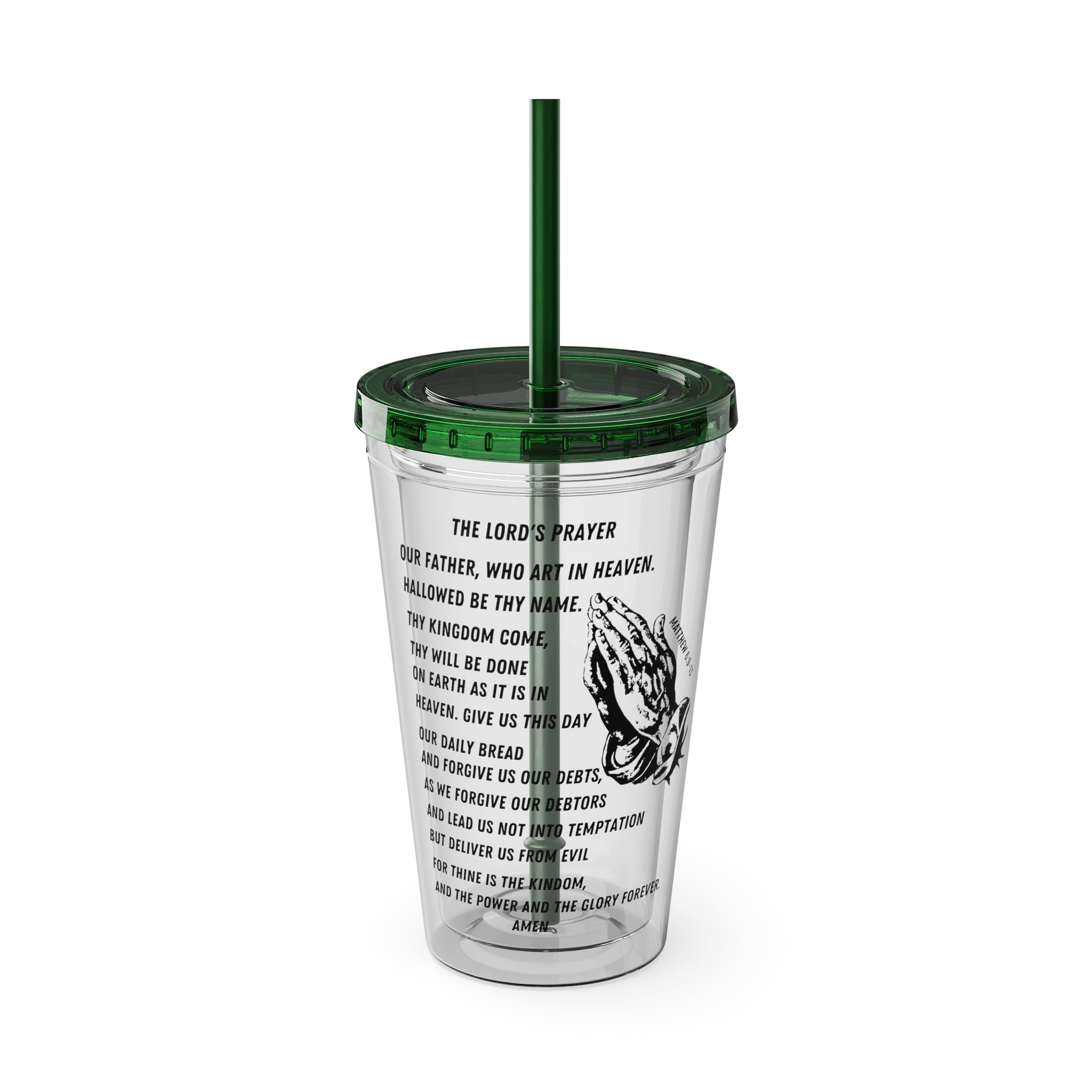 The Lord's Prayer 16oz Tumbler with Straw
