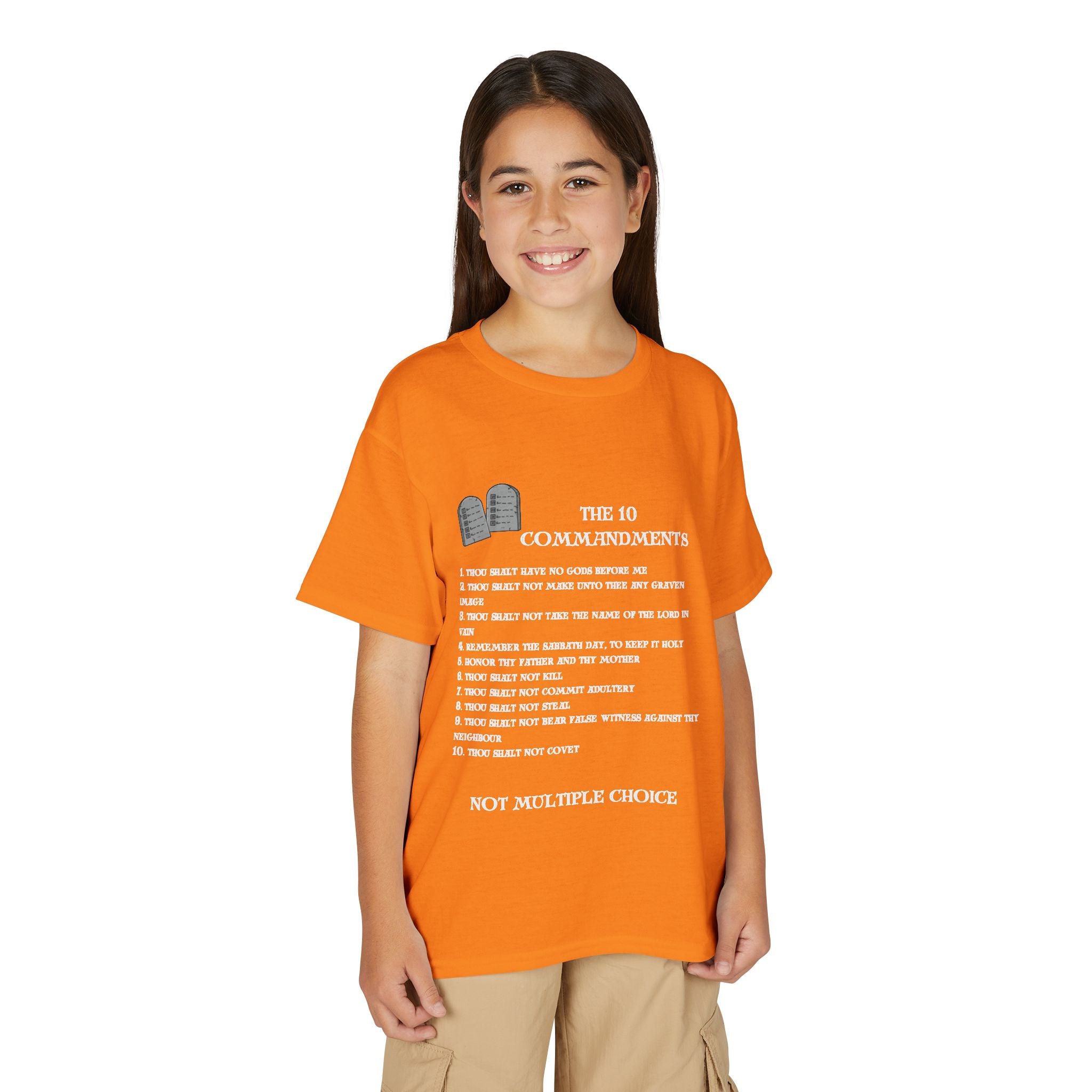 10 Commandments Youth T-shirt - White