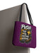 Push Pray Until Something Happens Purple Tote Bag