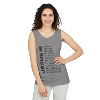 Christian JESUS IS Tank - Black