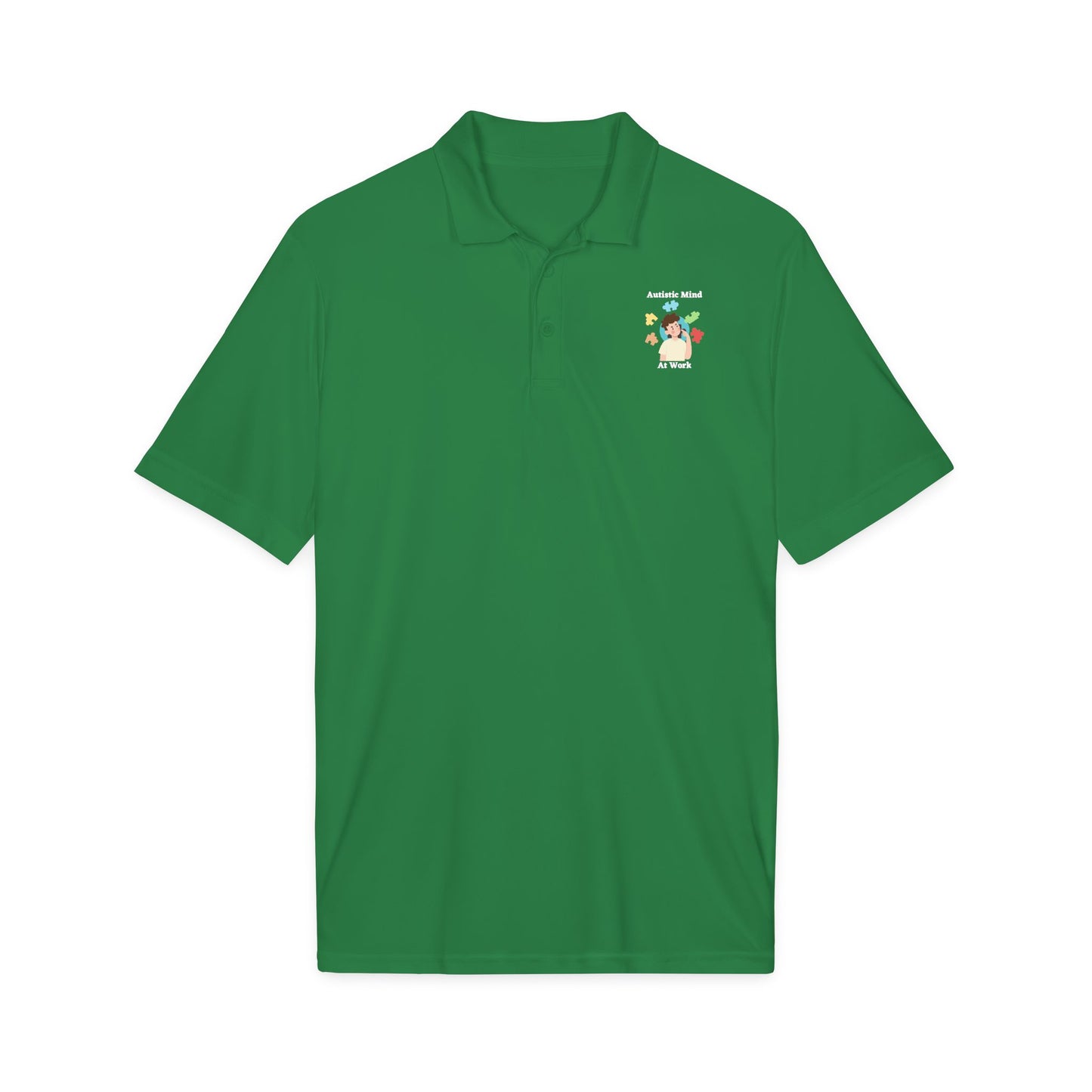 Autism Thinking Polo - White