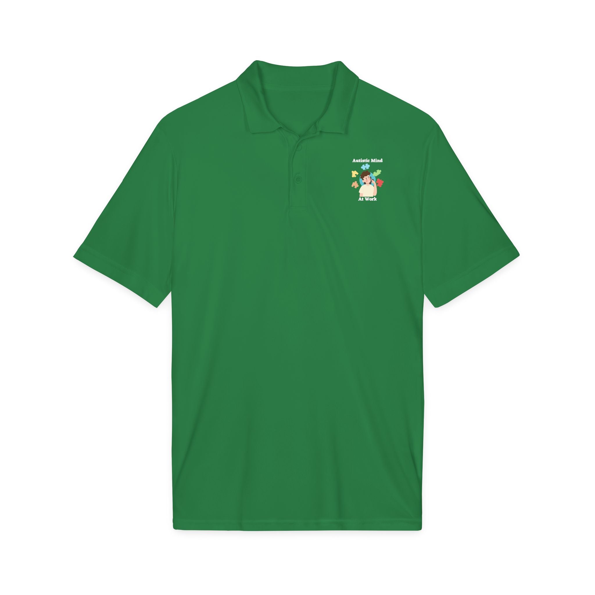 Autism Thinking Polo - White