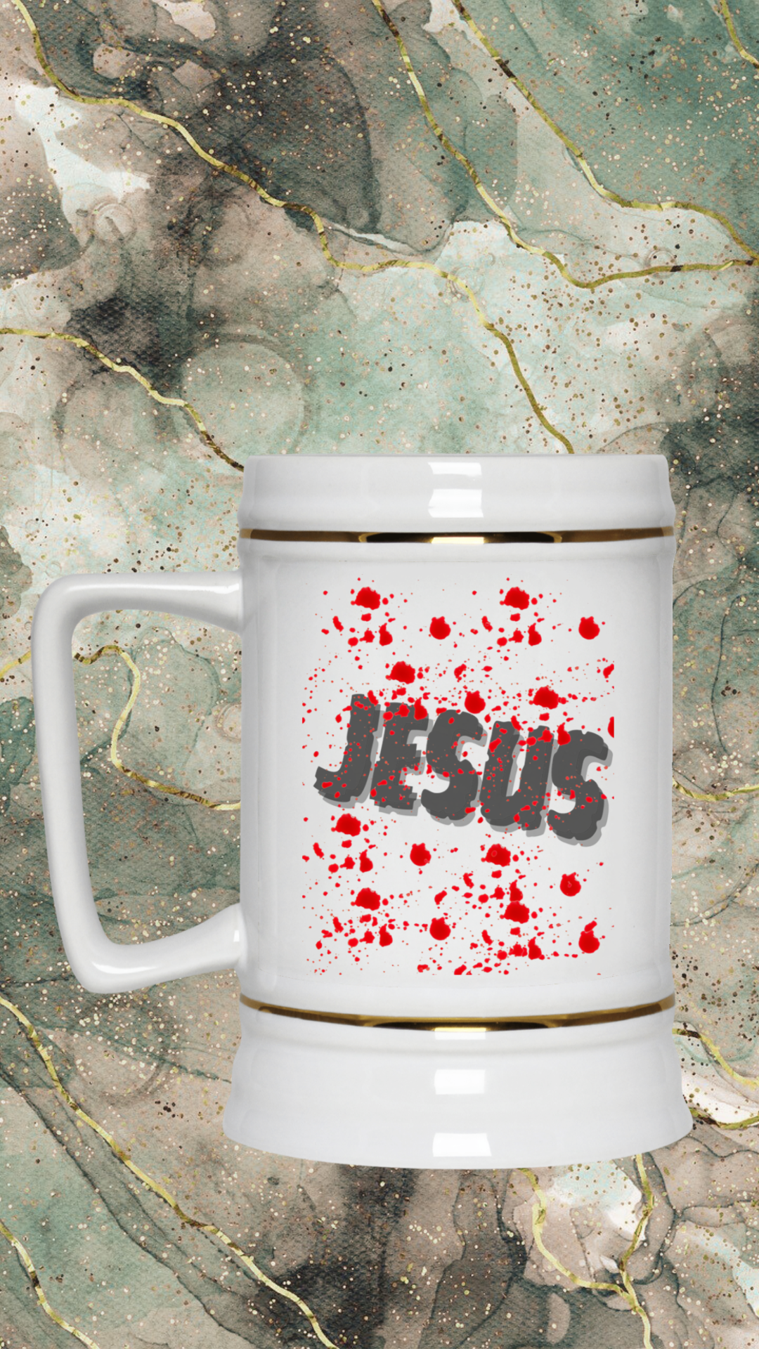 Blood of Jesus Beer Stein 22oz.