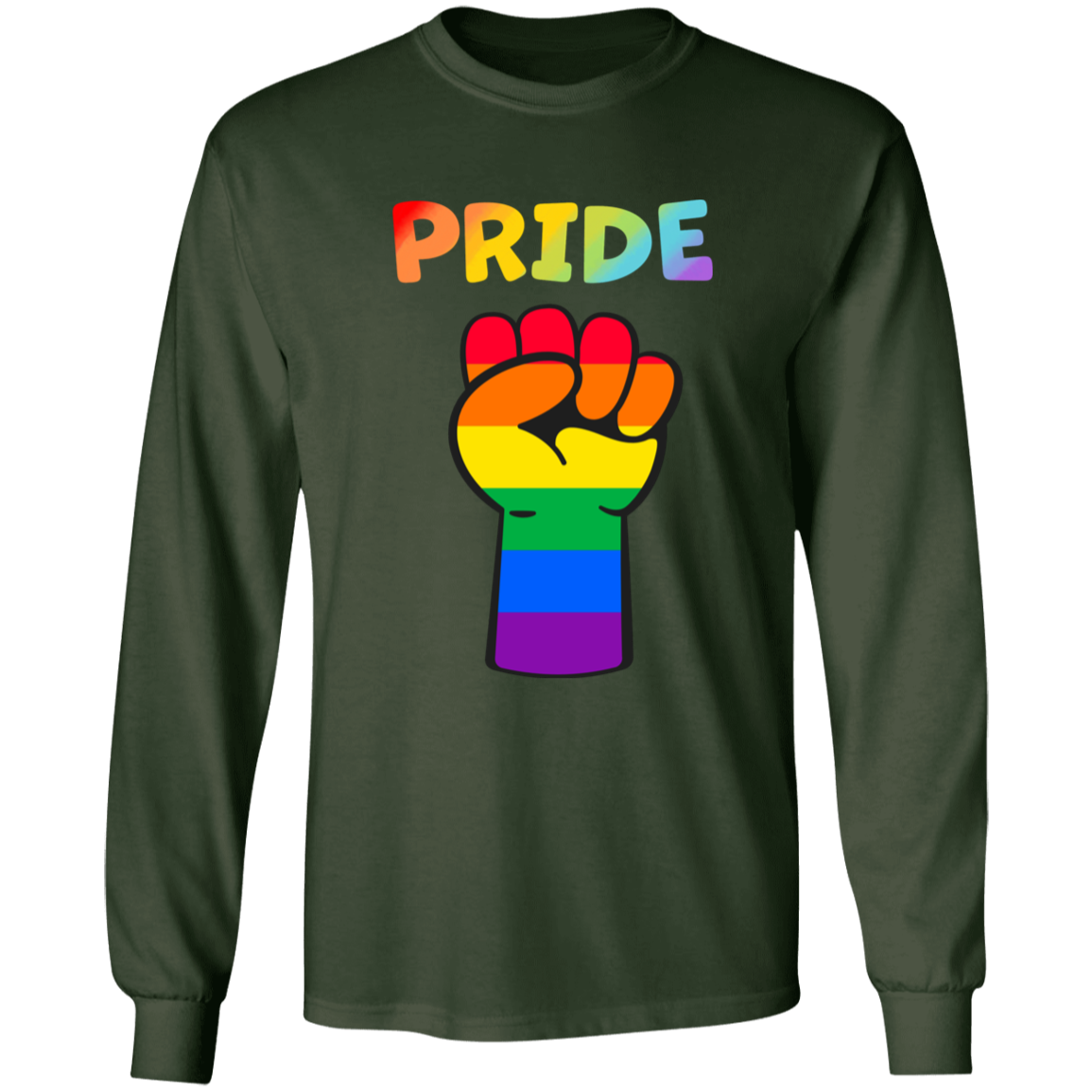 Rainbow Pride Fist Long Sleeve Shirt