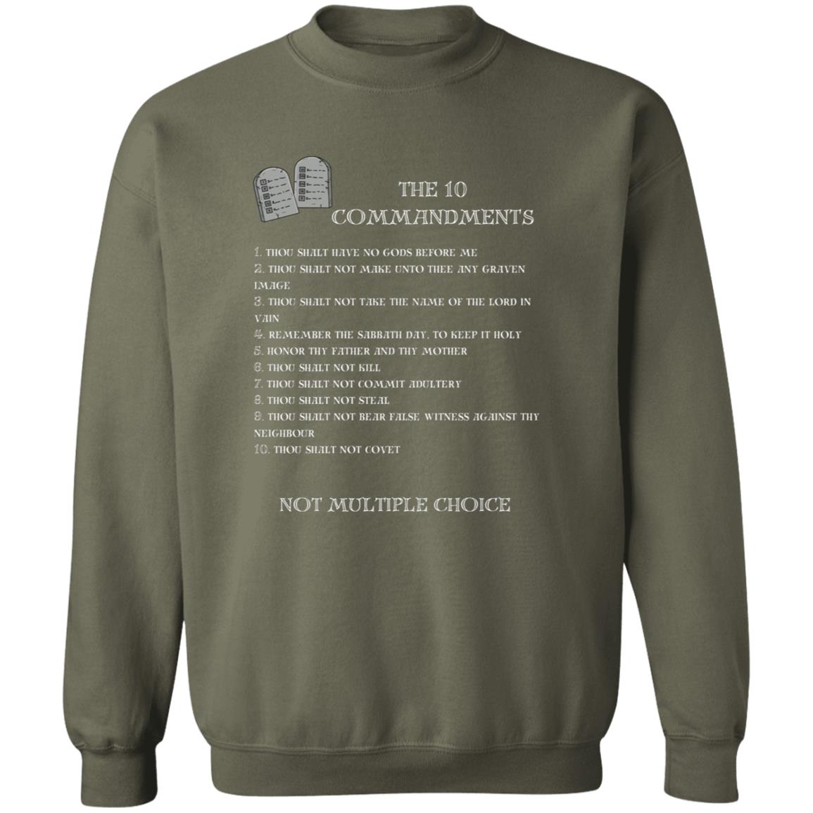 The 10 Commandments Crewneck Sweatshirt - White