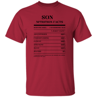 Nutrition Facts T-Shirt SS - Son - Black