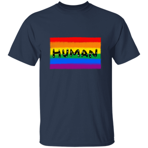 Human Pride Flag Short Sleeve Shirt