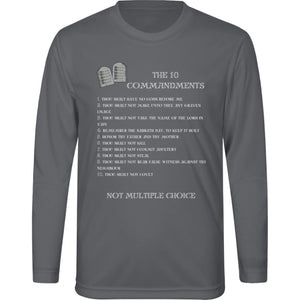 The 10 Commandments Youth Long Sleeve - White