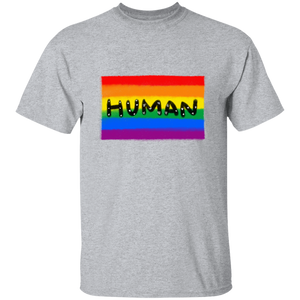 Human Pride Flag Short Sleeve Shirt