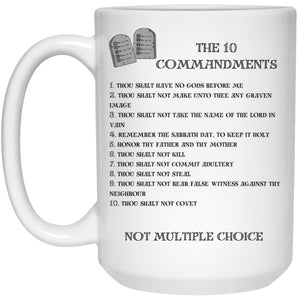 The 10 Commandments Mug - White