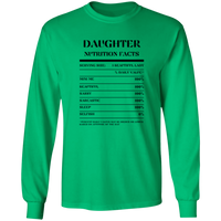 Nutrition Facts T-Shirt LS - Daughter - Black