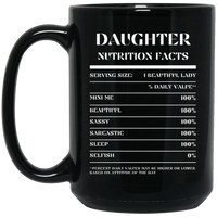 Nutrition Facts Mug - Daughter