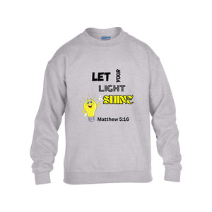 Let Your Light Shine Youth Crewneck