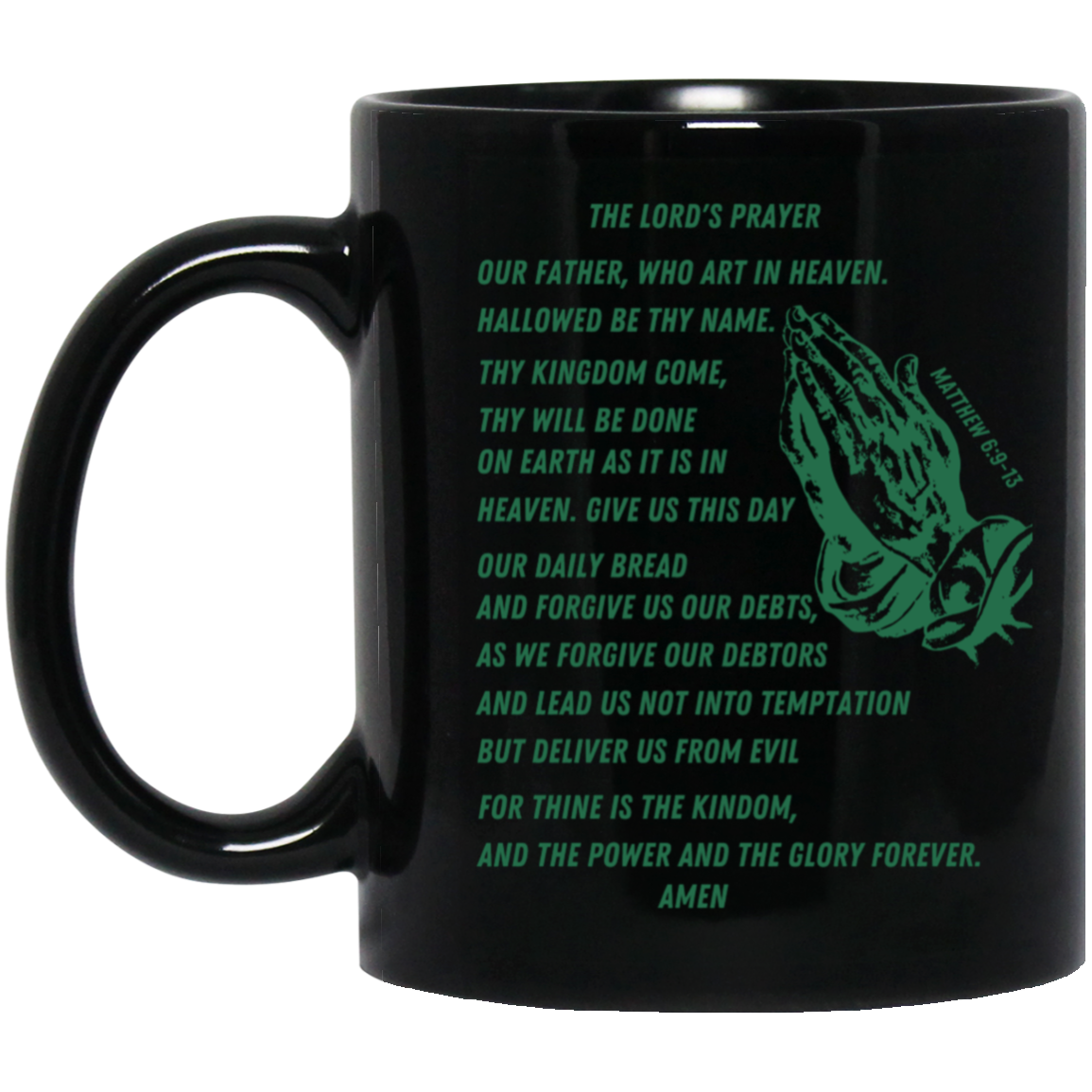 Lord's Prayer Mug Green