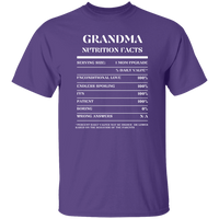 Nutrition Facts T-Shirt SS - Grandma - White