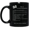 The 10 Commandments Mug - Black