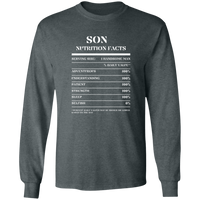 Nutrition Facts T-Shirt LS - Son - White