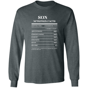 Nutrition Facts T-Shirt LS - Son - White