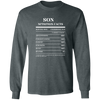 Nutrition Facts T-Shirt LS - Son - White