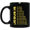 Jesus Is Christian Mug Gold