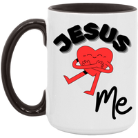 Jesus Loves Me Accent Mug