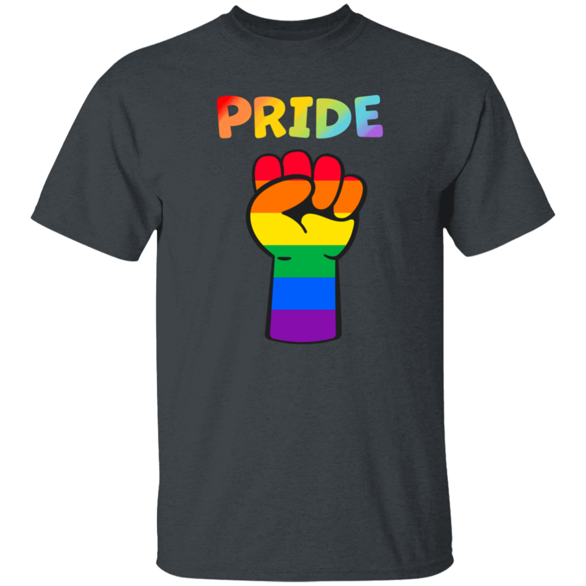 Rainbow Pride Fist Short Sleeve Shirt